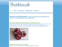 Tablet Screenshot of bastelideen.info